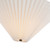 Bridgette 16-in Matte Black/Folded White Socket Semi-Flush Mount