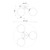 Cassia 17-in Matte Black/Opal Matte Glass 3 Lights Semi Flush Mount