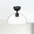 Jude 12-in Clear Glass/Matte Black 1 Light Semi Flush Mount