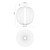 Cherise 12-in Matte Black/Glossy Ribbed Opal Glass Socket Semi-Flush Mount