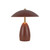 Poppy 9-in Burgundy LED Table Lamp