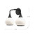 Hazel 17-in Chrome/Opal Matte Glass 2 Lights Vanity