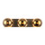 Willow 22-in Brushed Gold/Copper Glass 3 Lights Vanity