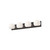 Willow 31-in Matte Black/Opal Matte Glass 4 Lights Vanity