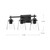 Addison 22-in Clear Glass/Matte Black 3 Lights Vanity