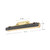 Valise 32-in Aged Nickel/Tuxedo Leather LED Wall/Vanity