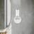 Revolve Clear Glass/Polished Nickel 1 Light Wall/Vanity