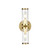 Revolve Clear Glass/Natural Brass 2 Lights Wall/Vanity