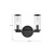 Revolve Clear Glass/Natural Brass 2 Lights Wall/Vanity