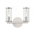 Revolve Clear Glass/Polished Nickel 2 Lights Wall/Vanity