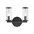 Revolve Clear Glass/Urban Bronze 2 Lights Wall/Vanity