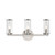 Revolve Clear Glass/Polished Nickel 3 Lights Wall/Vanity