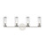 Revolve Clear Glass/Polished Nickel 4 Lights Wall/Vanity