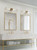 Revolve Ii Clear Glass/Natural Brass 2 Lights Wall/Vanity