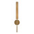 Astrid 25-in Metal Shade/Vintage Brass LED Wall/Vanity