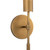 Astrid 25-in Metal Shade/Vintage Brass LED Wall/Vanity