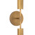 Astrid 35-in Metal Shade/Vintage Brass LED Wall/Vanity