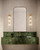 Marni 23-in Natural Brass LED Wall Vanity