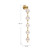 Marni 38-in Natural Brass LED Wall Vanity