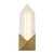 Caesar 12-in Vintage Brass/Alabaster LED Wall/Vanity