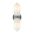 Valencia 15-in Urban Bronze/Alabaster 2 Lights Wall/Vanity