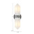 Valencia 15-in Vintage Brass/Alabaster 2 Lights Wall/Vanity
