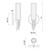 Torres 3-in Clear Ribbed Glass/Matte Black 1 Light Wall/Vanity