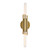 Torres 11-in Vintage Brass 2 Lights Wall/Vanity