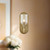 Lucian 9-in Clear Crystal/Vintage Brass 1 Light Wall/Vanity