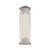 Sabre 12-in Polished Nickel/Ribbed Glass LED Wall/Vanity