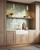 Brickell 5-in Matte White/Hazelnut Leather 1 Light Wall/Vanity