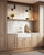 Brickell 5-in Matte Black/Hazelnut Leather 1 Light Wall/Vanity