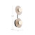 Dahlia 14-in Urban Bronze/Alabaster LED Wall/Vanity