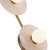 Dahlia 14-in Vintage Brass/Alabaster LED Wall/Vanity