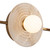 Dahlia 22-in Vintage Brass/Alabaster LED Wall/Vanity