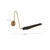 Osorio 4-in Matte Black/Vintage Brass LED Wall/Vanity