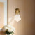 Willard 6-in Vintage Brass/Opal Matte Glass 1 Light Wall/Vanity