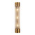 Willard 24-in Vintage Brass/Prismatic Glass 3 Lights Wall/Vanity
