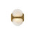 Odin 9-in Vintage Brass/Alabaster Socket Wall Vanity
