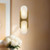 Odin 14-in Vintage Brass/Alabaster Socket Wall Vanity