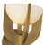Colette 7-in Vintage Brass/Alabaster LED Wall Vanity