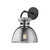 Waldo 9-in Matte Black/Smoked 1 Light Wall/Vanity