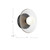 Hera 9-in Brushed Gold/Clear Ribbed Glass LED Wall/Vanity