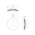 Hera 9-in Brushed Gold/Clear Ribbed Glass LED Wall/Vanity