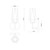 Krysta 10-in Matte Black/Opal Glass 1 Light Wall Vanity