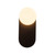 Ariel 12-in Matte Black/Opal Glass Socket Wall/Vanity Light