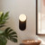Ariel 12-in Matte Black/Opal Glass Socket Wall/Vanity Light