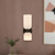 Nelly 12-in Matte Black/Glossy Ribbed Opal Glass Socket Wall/Vanity Light