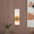Nelly 12-in Brushed Gold/Clear Ribbed Glass Socket Wall/Vanity Light