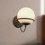 Alba 7-in Matte Black/Opal Glass 1 Light Wall Vanity